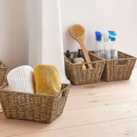 Handicraft : Giỏ Đựng Đồ Làm Từ Sợi Cói và Lục Bình